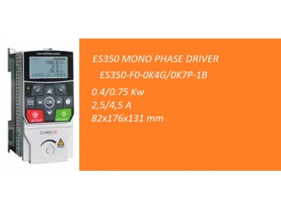 ES350 0.4/0.75 kW 2.5/4.5 MONO PHASE DRIVER