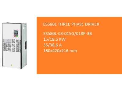 ES580L 15/18.5 kW 35/38.6 A 3 PHASE DRIVER