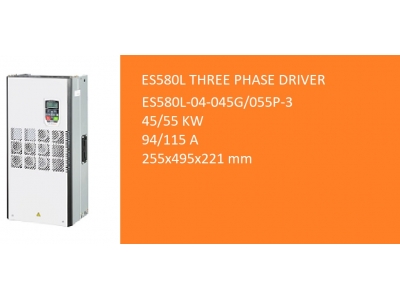 ES580L 45/55 kW 94/115 A 3 PHASE DRIVER