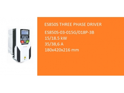 ES850S 15/18.5 kW 35/38.5 A 3 PHASE DRIVER