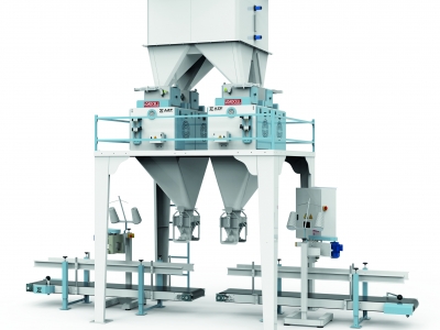 AZF-PK-P-450-Quad Weighing-Double Discharge Packaging Machine